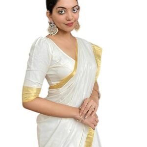 Woven Saree with Blouse Material
