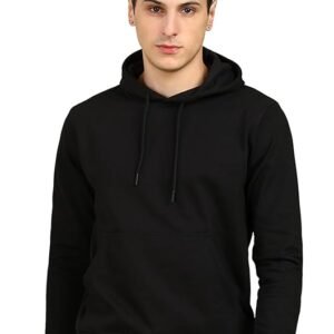 Men’s Solid Hooded Sweatshirt.