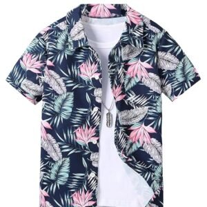 Boy's Striped Regular Fit Shirt.